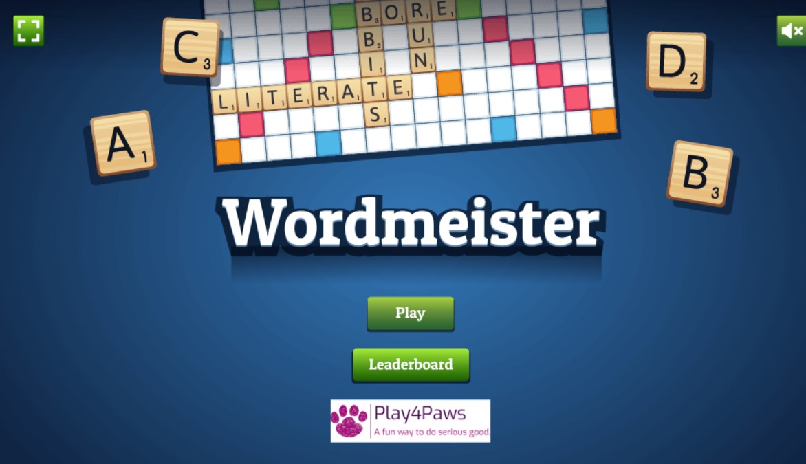 Play4Paws Word Game